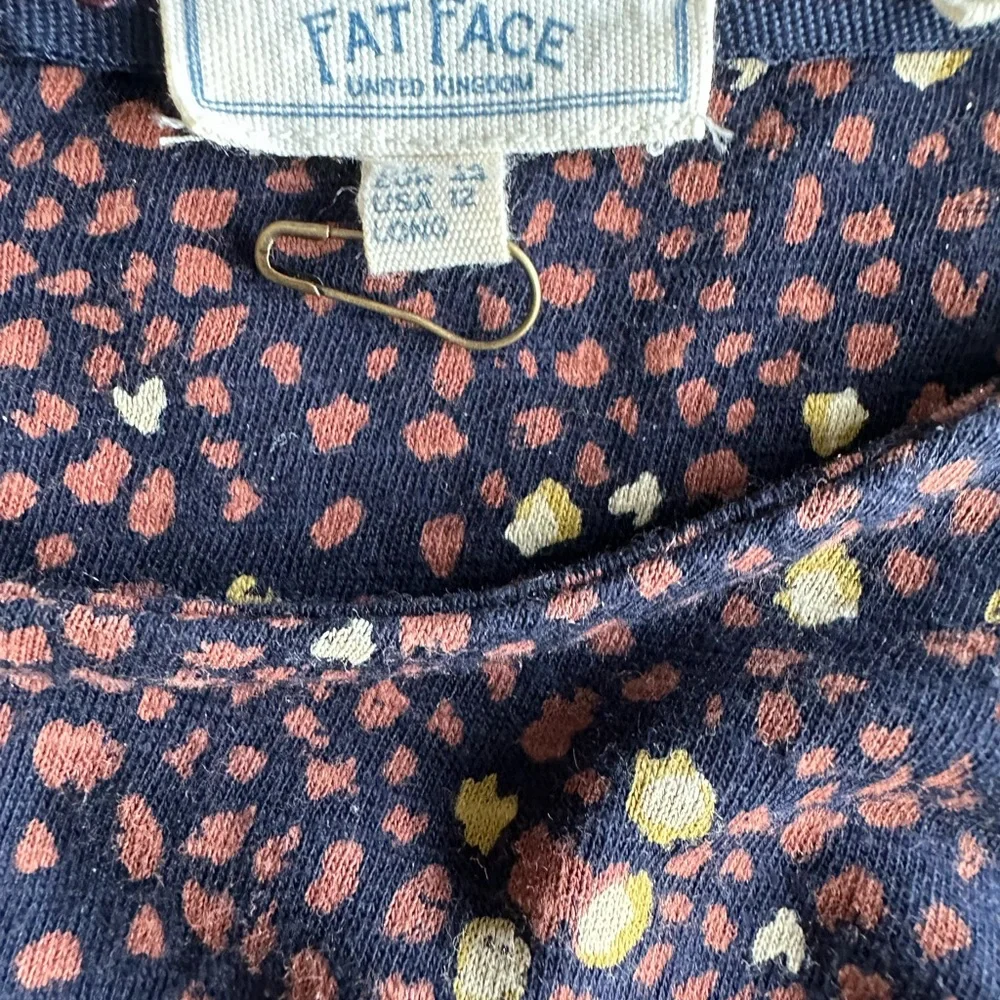 Fat Face Simone Dot Jersey Dress 12L - Picture 7 of 7